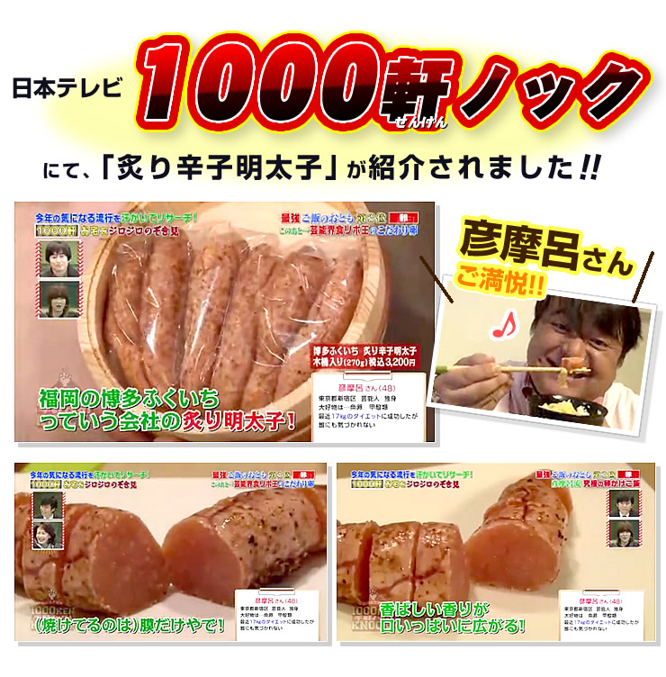 日本テレビ「1000軒ノック」で紹介されました！