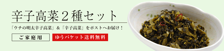 辛子高菜2種セット送料無料